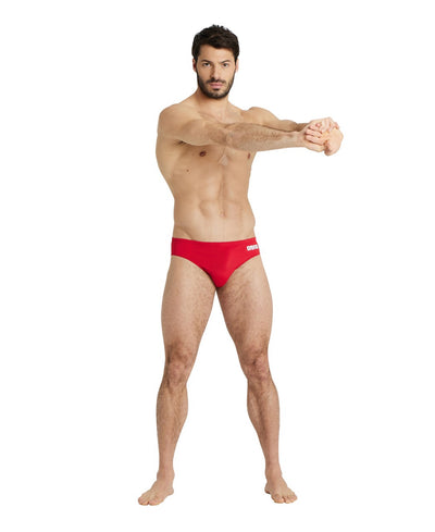 M Team Swim Briefs Solid red-white