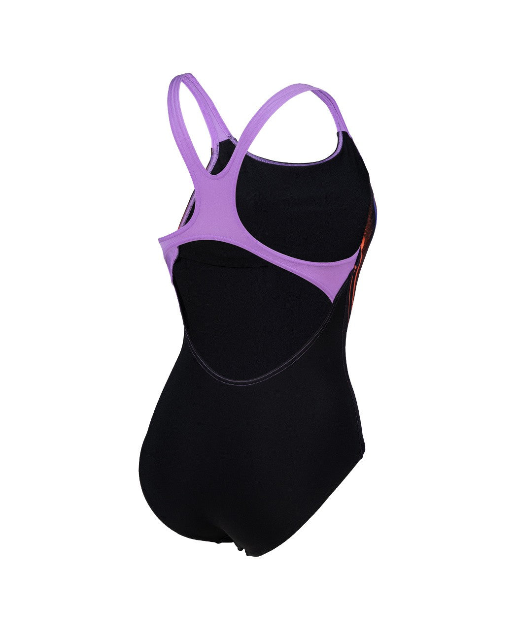 W Spikes Swimsuit Swim Pro Back B black-lavanda