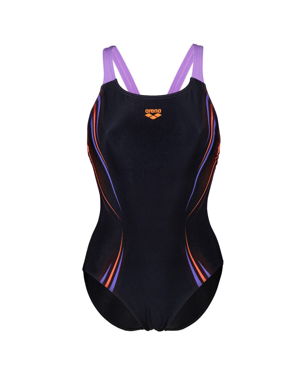 W Spikes Swimsuit Swim Pro Back B black-lavanda