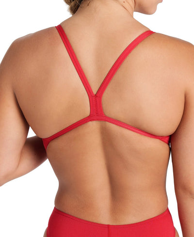 W Team Swimsuit Challenge Solid red-white