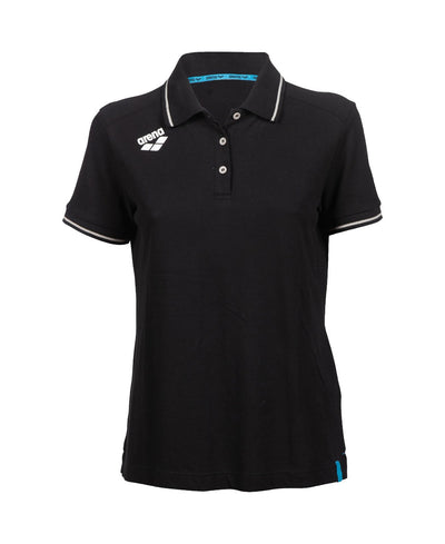 W Team Poloshirt Solid Cotton black