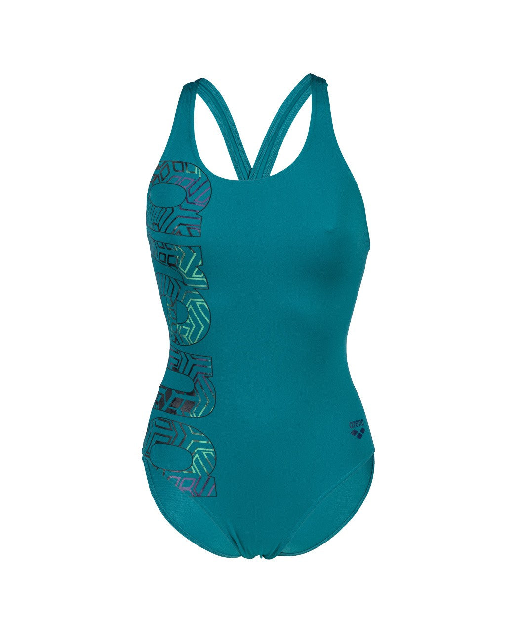 W Kikko Pro Swimsuit V Back Graphic greenlake-navy