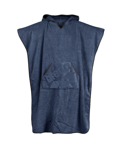 Hooded Poncho greyblue