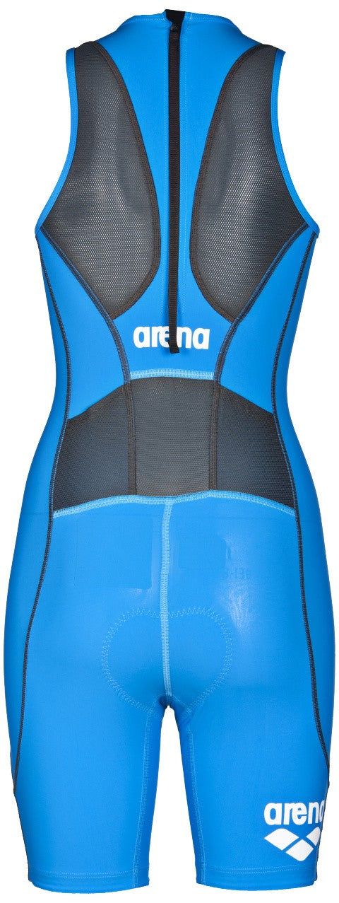 W Rear Zip Trisuit St brilliant-blue