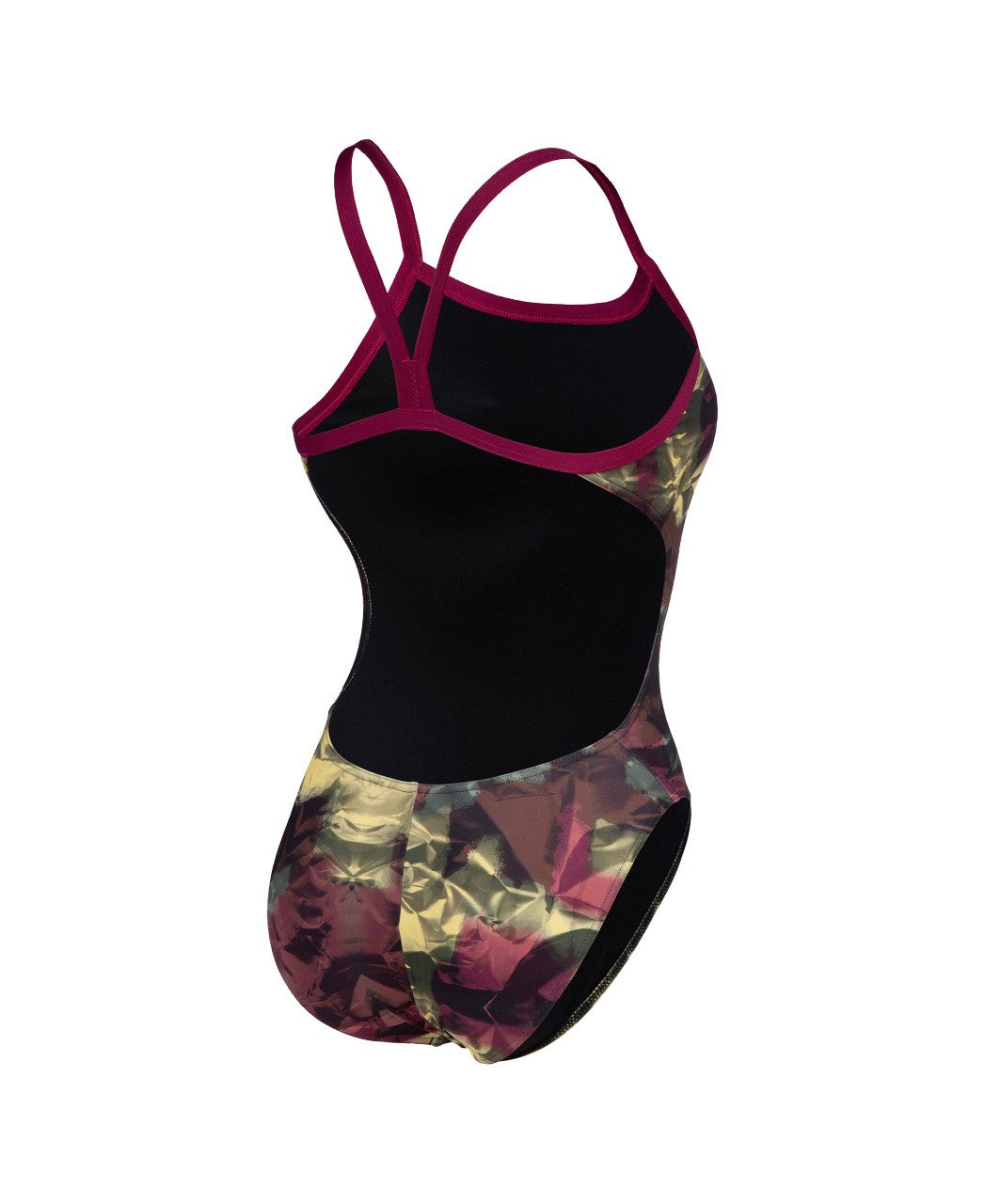 W Hero Camo Swimsuit Challenge Back redfandango/multi