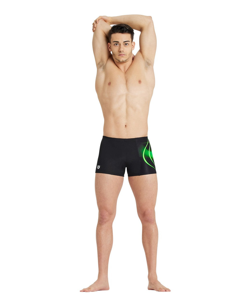 M Swim Short Placement black-green