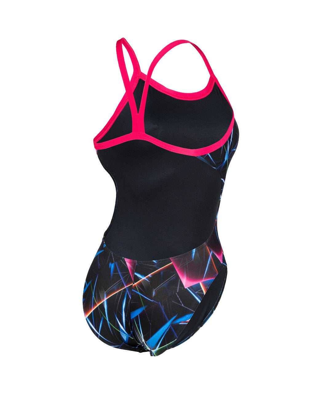 W Swimsuit Challenge Back Allover black-multi-rose