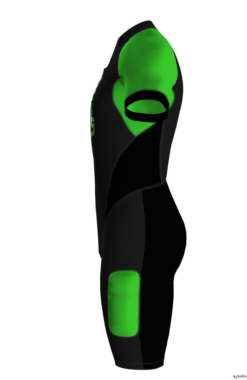 M Swimrun Wetsuit black-fluo-green