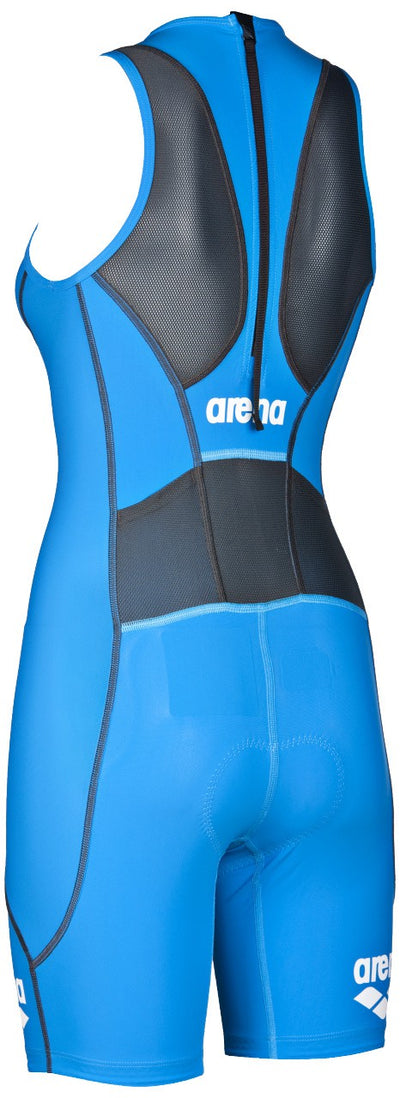 W Rear Zip Trisuit St brilliant-blue