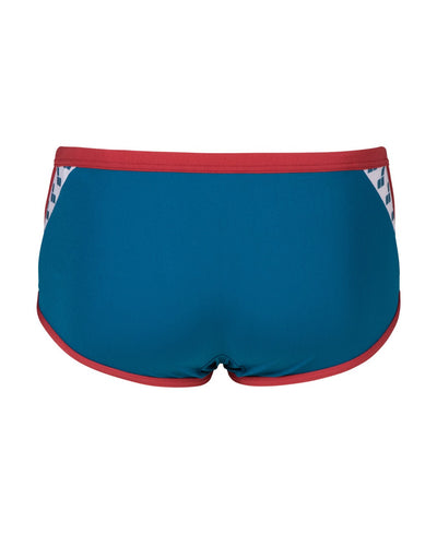 Men Icons Swim Low Waist Short Solid blue-cosmo-red