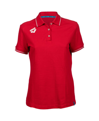 W Team Poloshirt Solid Cotton red