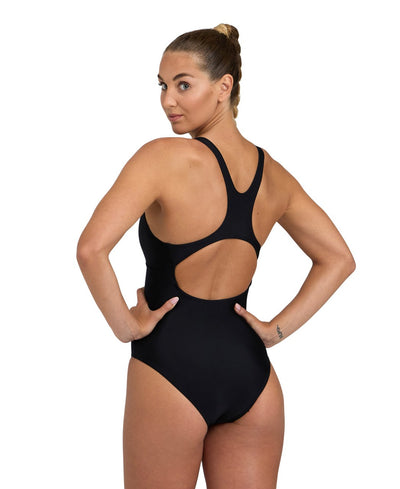 W Solid Swimsuit Control Pro Back B black