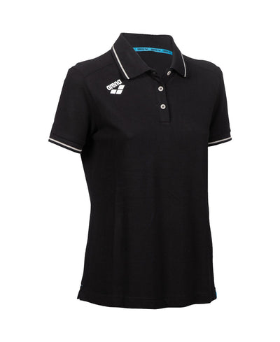 W Team Poloshirt Solid Cotton black