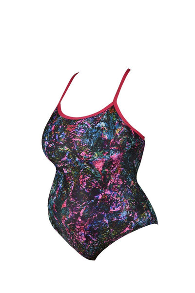 W Mountains Light Drop One Piece Plus freak-rose