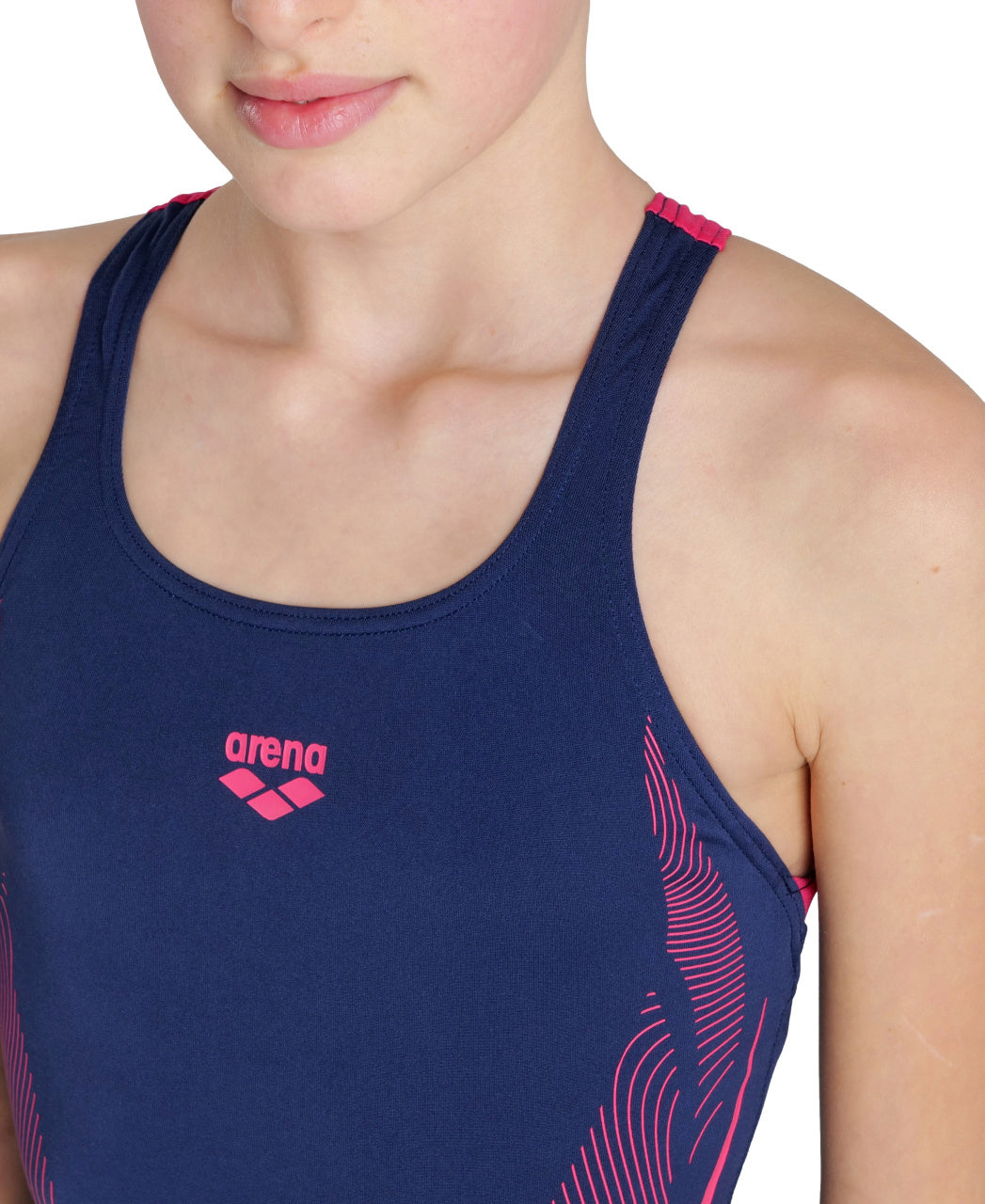 G Swimsuit Swim Pro Back Graphic navy-rose