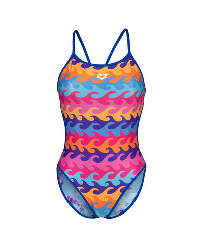 W Swimsuit Challenge Back Reversible Ao neonblue