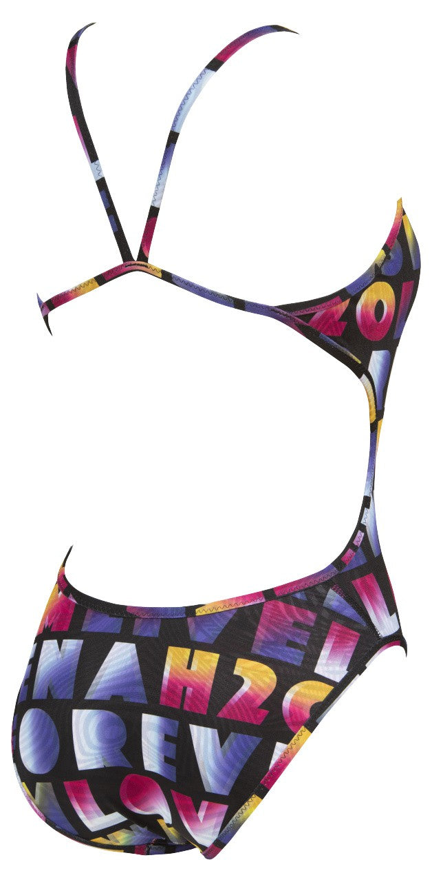 W Pop Reversible Challenge Back One Piece black-multi