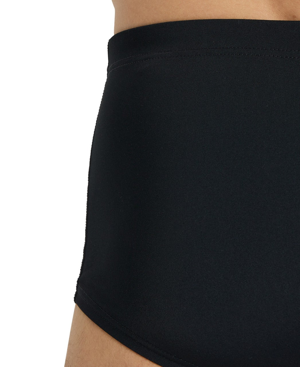 M Team Swim Low Waist Short Solid black-white