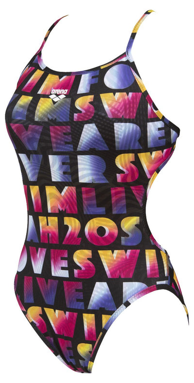 W Pop Reversible Challenge Back One Piece black-multi