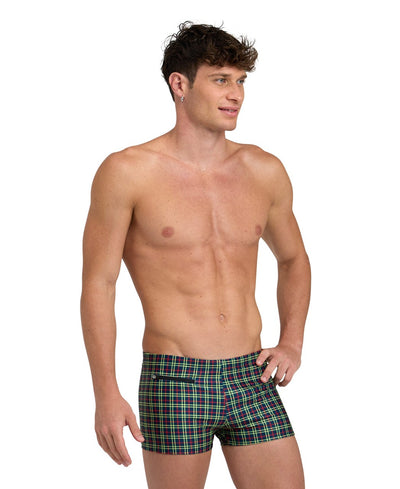 M Checks Zip Short navychecks