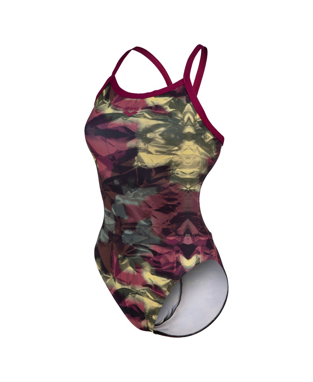 W Hero Camo Swimsuit Challenge Back redfandango/multi