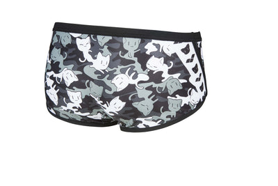 M Crazy Camo Cats Low Waist Short black-multi