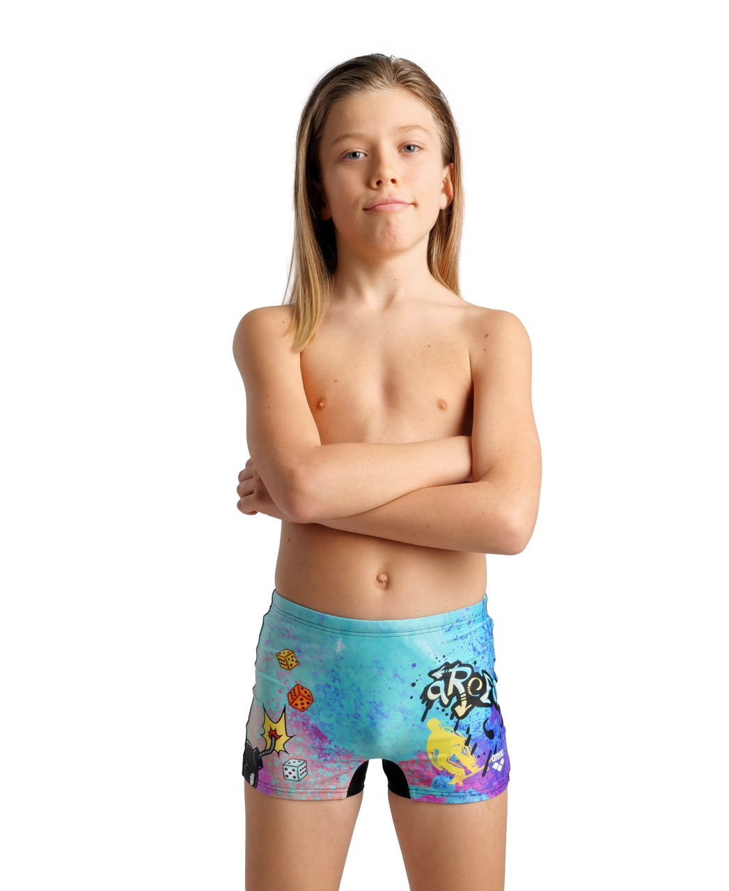 B Swim Short Placement blackmulti