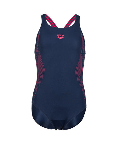 G Swimsuit Swim Pro Back Graphic navy-rose