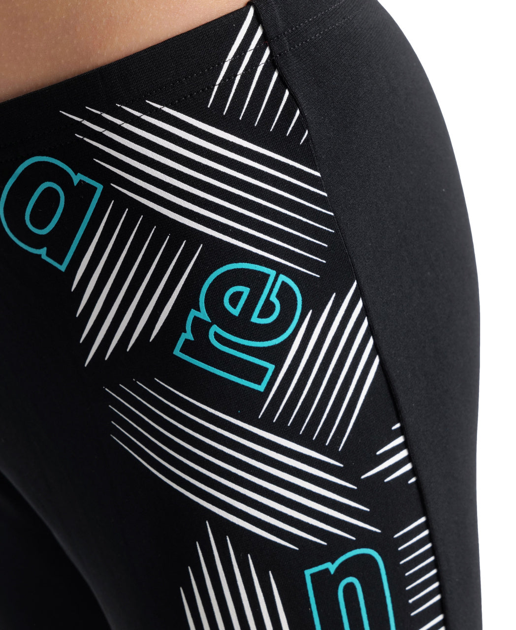 B Swim Jammer Graphic black