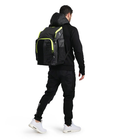 Spiky III Backpack 45 darksmoke-neonyellow