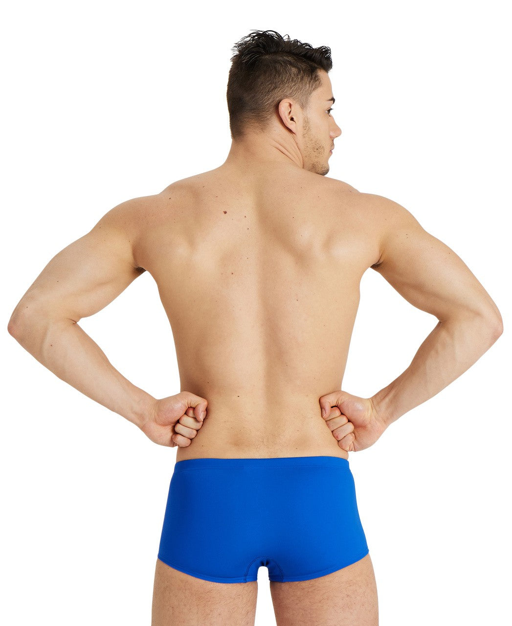 M Team Swim Low Waist Short Solid royal-white