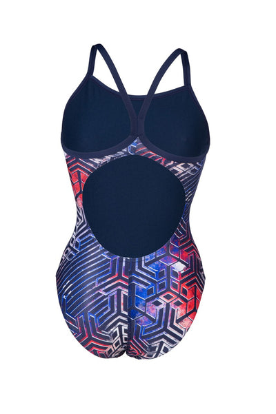 W Kikko Pro Swimsuit Lightdrop Back usflag