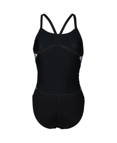 W Swimsuit Challenge Back Marbled black-blackmulti