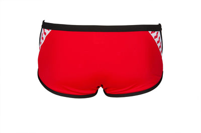 M Team Stripe Low Waist Short red-black