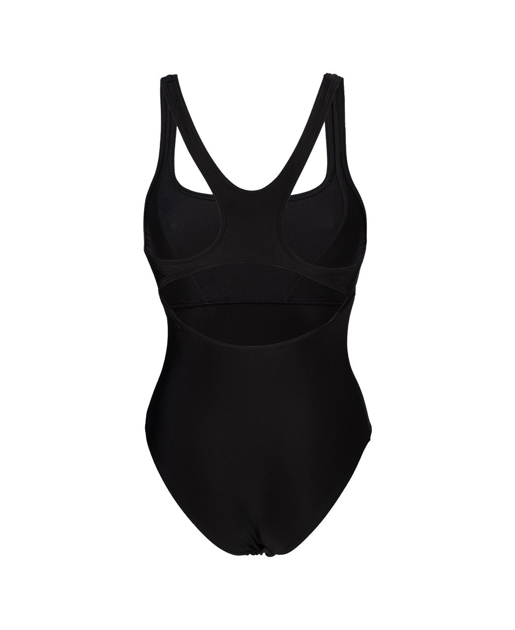 W Solid Swimsuit Control Pro Back B black