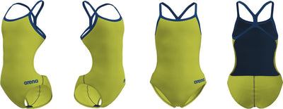 G Team Swimsuit Challenge Solid soft-green/neon-blue