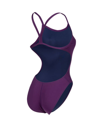 W Team Swimsuit Challenge Solid plum-white