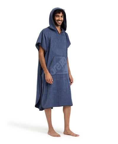 Hooded Poncho greyblue
