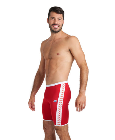 M Icons Swim Jammer Solid red-white