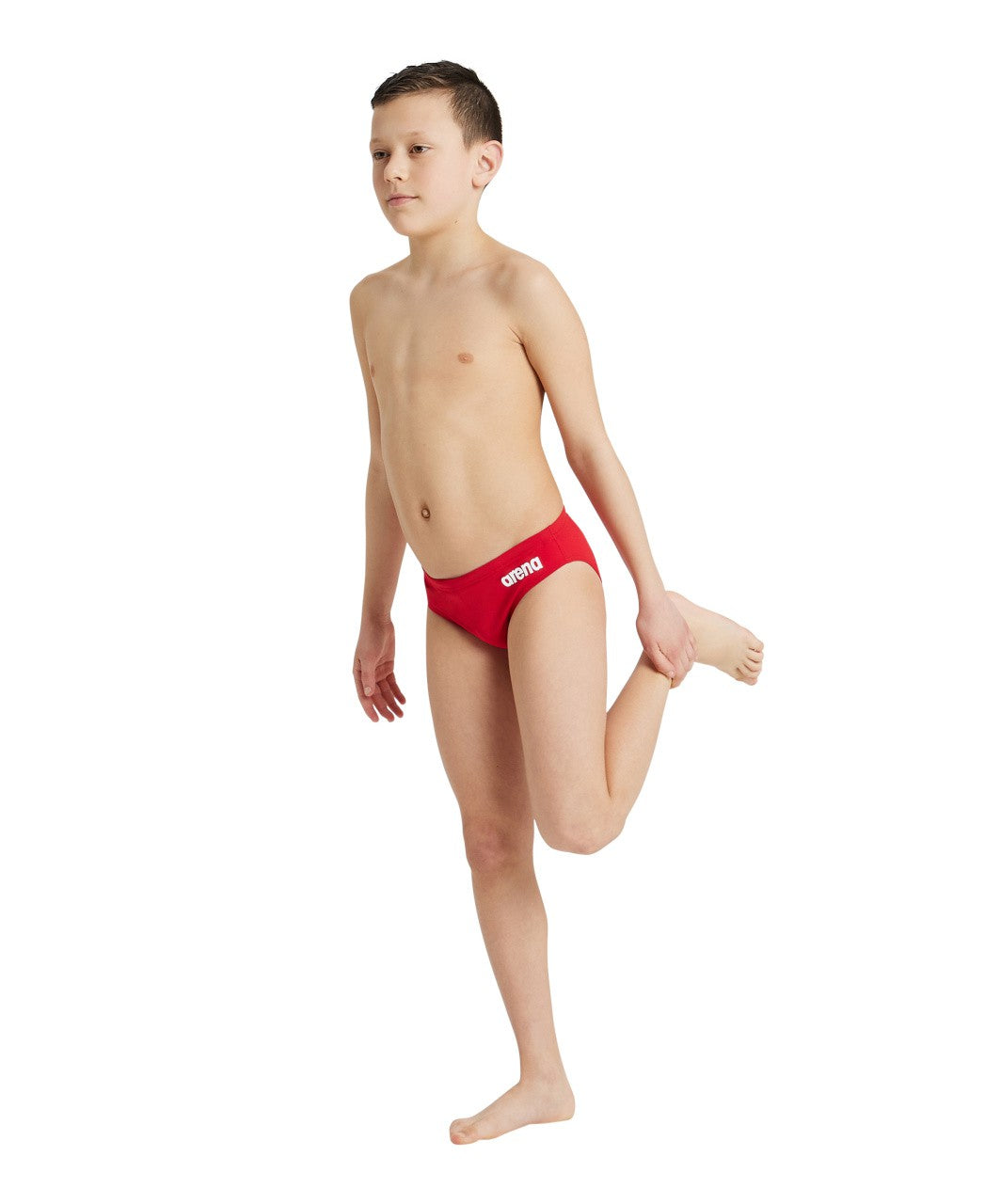 B Team Swim Briefs Solid red-white